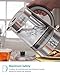 Zeppoli Electric Kettle (BPA Free) - Fast Boiling Glass Tea Kettle (1.7L) Cordless, Stainless Steel Finish Hot Water Kettle - Glass Tea Kettle, Tea Pot - Hot Water Heater Dispenser