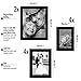 Americanflat 10-piece Multi Pack Black Frames; Includes Two 8x10 Inch Frames, Four 5x7 Inch Frames, Four 4x6 Inch Frames