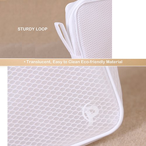 Set of 2 Toiletry Bag Organizer for Men and Women - Classy Durable EVA Zipper Pouches for Makeup Cosmetic Travel Home Work Sports Fishing Indoor Outdoor Storage Use, Easy to Clean