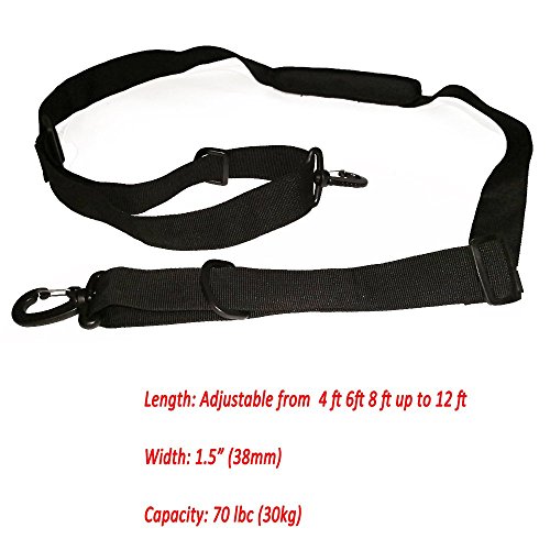 RORAIMA Ajustable Shoulder Straps 79" 1.5inch Nylon Fabric with 2 1 inch Nylon tie Down Straps