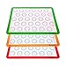 HOTPOP Silicone Baking Mats 0.75mm, Non-Stick Macaron Silicone Baking Mats - Silicone Sheet for Bake Pans and Rolling with Outlines for Pastries (3 HALF SIZE)