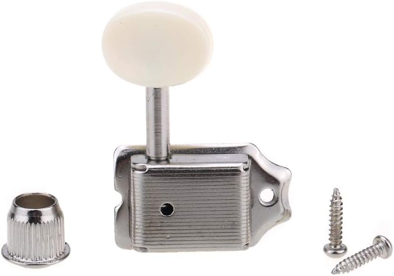Musiclily Pro Vintage 6-in-Line Guitar Tuners Split Shaft Machine Heads Tuning Pegs Keys Set for Squier Classic Vibe Fender Strat/Tele Style - Image 5