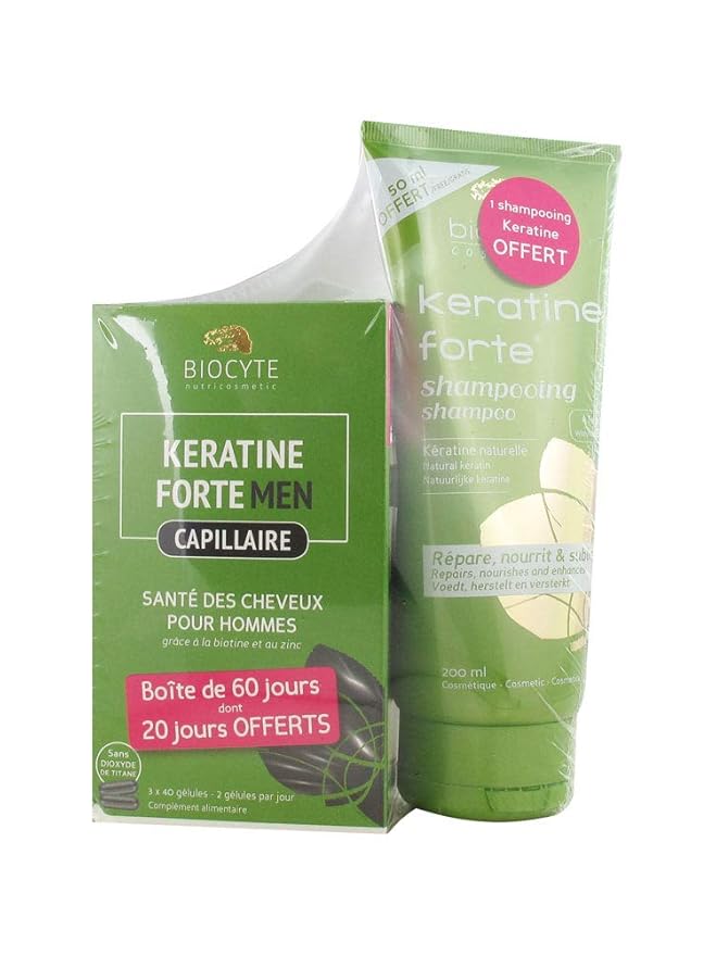 Amazon Com Biocyte Keratine Men Anti Hair Loss For Men 3 X 40