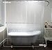 Wimaha 15 Gauge EVA Shower Curtain Liner, Waterproof Shower Liner for Bathroom Bath Stall, 72 x 72, Clear Stone Design