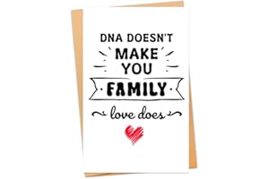 Stepmother Stepmom Mothers Day Card for Step Mother Mom Birthday Greeting Cards for Stepfather Stepdad Fathers Day Card for B