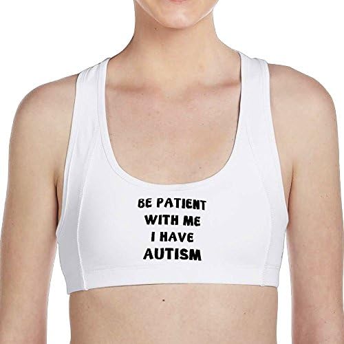 Mkajkkok Be Patient with Me I Have Autism Women's Summer Sleeveless Sports Vest Jacket Vest Vest Vest.