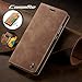 Compatible with Samsung Galaxy A50 (2019) Wallet Case Cover, Magnetic Stand View Premium Cowhide Leather Flip Cover Purse Book Style with ID & Credit Card Slots Pockets for Samsung Galaxy A50(2019)