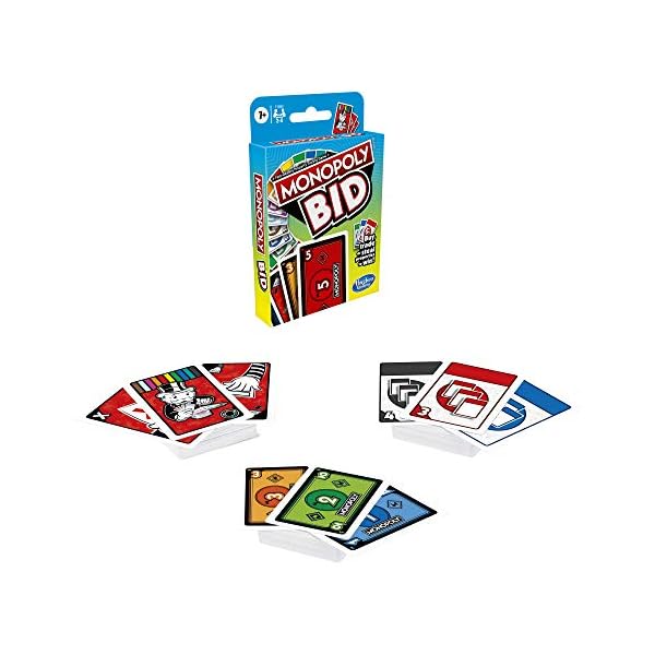 Monopoly-Bid-Game-Quick-Playing-Card-Game-For-4-Players-Game-For-Families-and-Kids-Ages-7-and-Up Monopoly Bid Game, Quick-Playing Card Game For 4 Players, Game For Families and Kids Ages 7 and Up