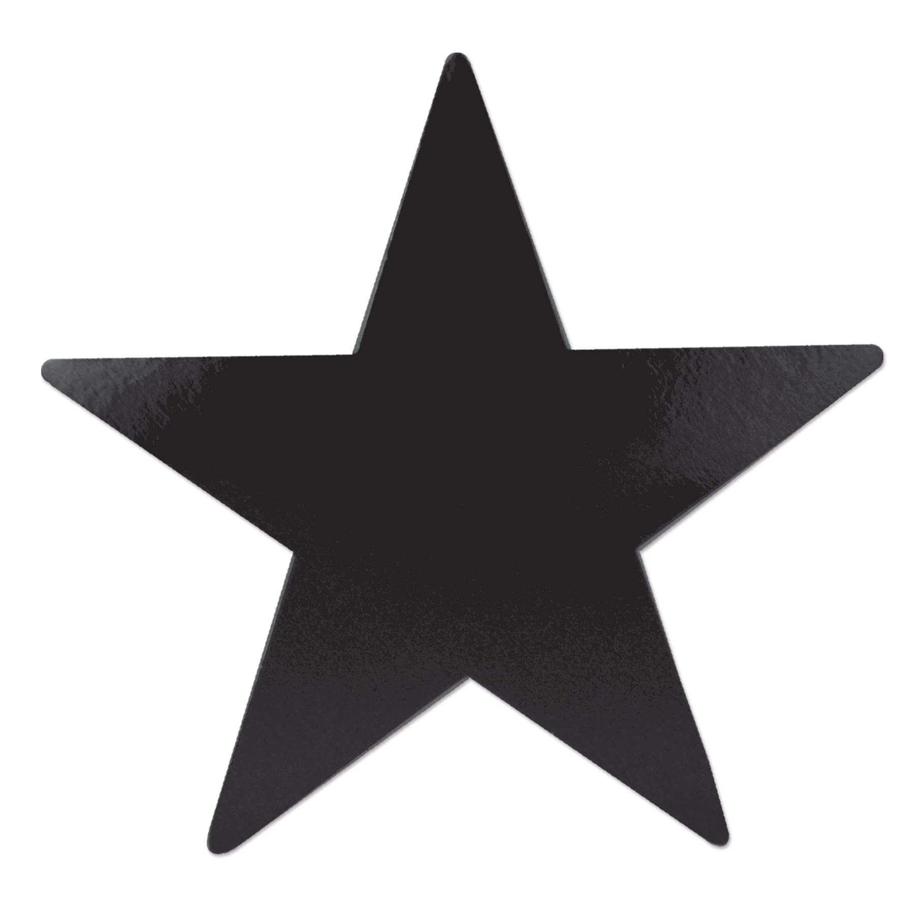 Beistle 72-Pack Foil Black Star Cutouts, Awards Night Party Decorations for Occasions, Celebrations & Events, Starry Theme Decor for Wall & Table, 5”