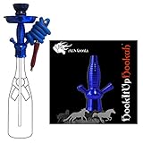 HookItUpHookah Universal Bottle Hookah Stem Kit By Al Moonla - Blue