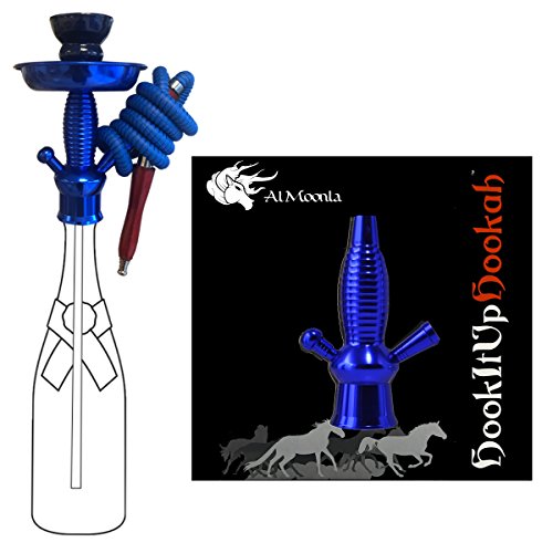 HookItUpHookah Universal Bottle Hookah Stem Kit By Al Moonla - Blue