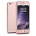 iPhone 6/6S Case, KAMII [Ultra Thin] Hybrid Pc Board with Metallic Luster Coverage Protection 360 Degree All-round Protection Hard Slim Case for iPhone 6/6S 4.7 inch (Rose Golden)