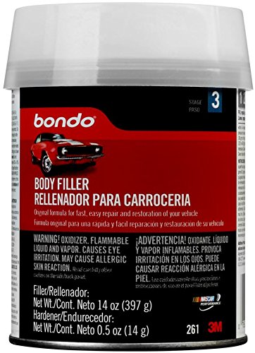 Bondo 261 Lightweight Filler Pint Can - 14 oz. (Pack of 12)