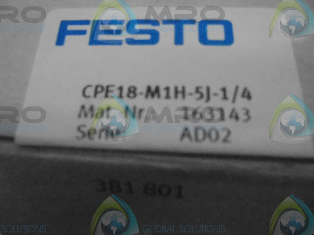 FESTO 163143 CPE18-M1H-5J-1/4 SOLENOID VALVE - SUPPLIED IN PACK OF 1