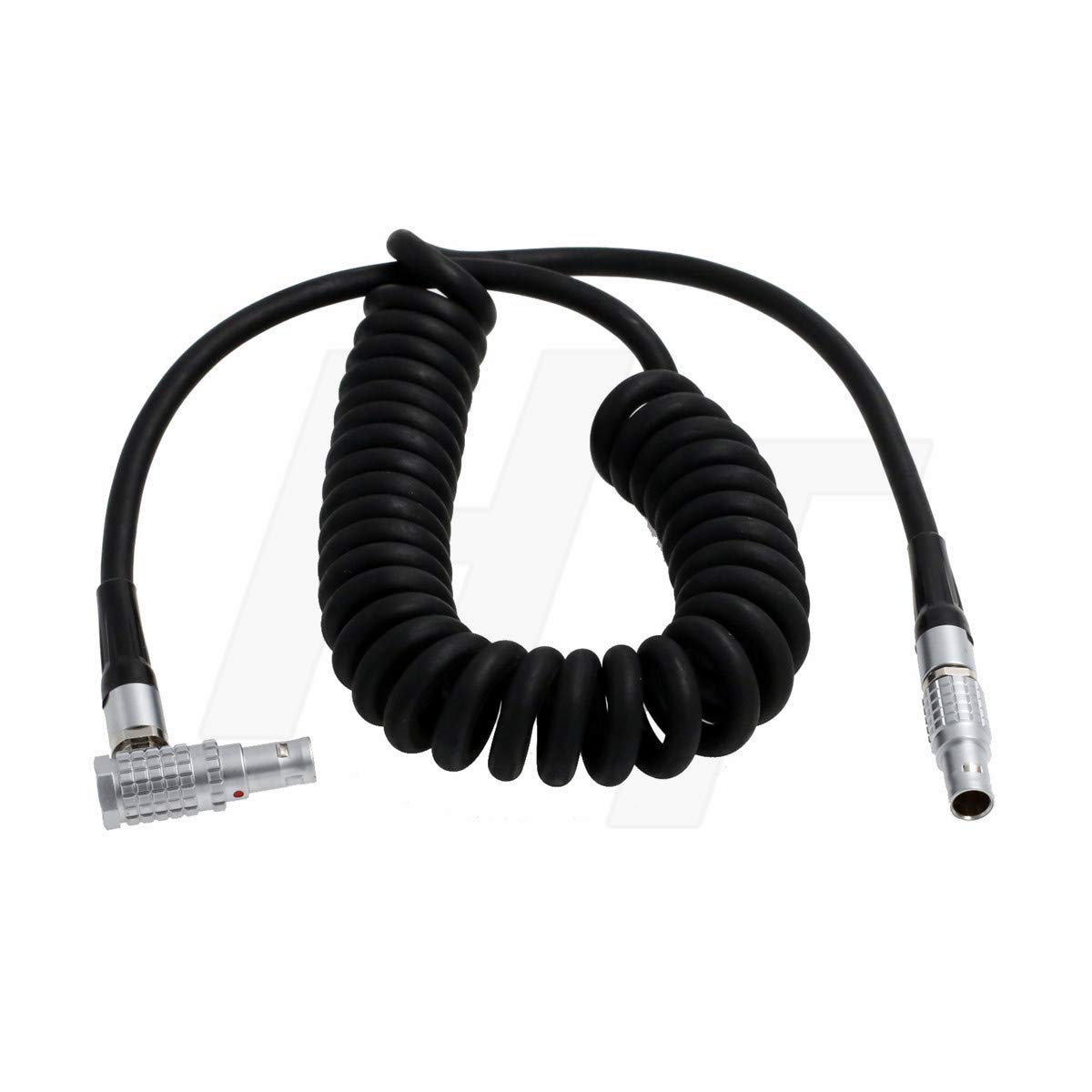 12V Right Angle 2 Pin to Straight 2 Pin Power Cable for ARRI Alexa Camera Monitor