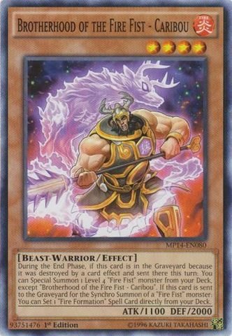 Yu-Gi-Oh! - Brotherhood of the Fire Fist - Caribou (MP14-EN080) - Mega Pack 2014 - 1st Edition - Common