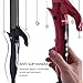 Baiyea Hair Straightener Professional Flat Iron Curling Wand 2 In 1 Anti-Static Ceramic Technology Straightens Curls Dual Voltage Adjustable Temp LCD Display for All Hair Type