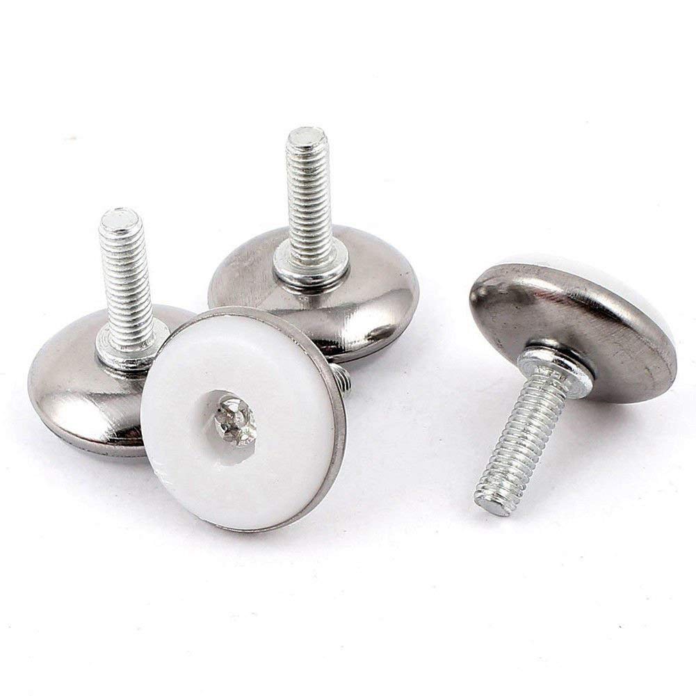Adjustable Furniture Leveling Feet - GOODCHANCEUK 24Pcs Furniture Leg Leveling Feet M8x20MM Stainless Steel Screw On Glide Leveling Foot White