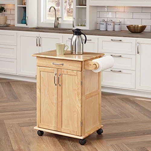 Paneled Door Kitchen Cart with Pure End by House Types