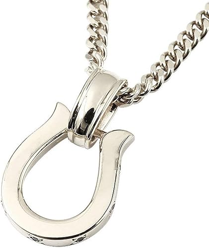Amazon アトラス Atrus ネックレス メンズ トップ Pt900 プラチナ ブラックダイヤモンド 馬蹄 ペンダント キヘイ チェーン 喜平 シルバー925 ジュエリー 通販