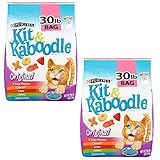 Purina Kit & Kaboodle, Dry Cat Food, Original, 30 Lb Bag (Pack of 2)