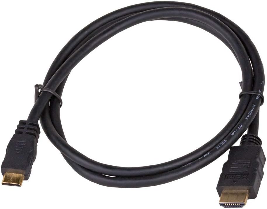 AKYGA AK-HD-10M HDMI Mini HDMI Cable High Speed Ethernet Full HD 4K Male 1 m, Schwarz, 1 Meters - Image 4