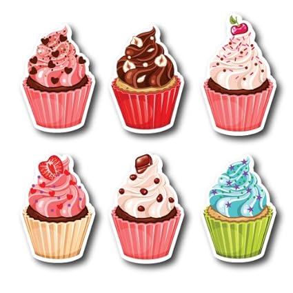 Nourish Cupcake Fridge Magnets