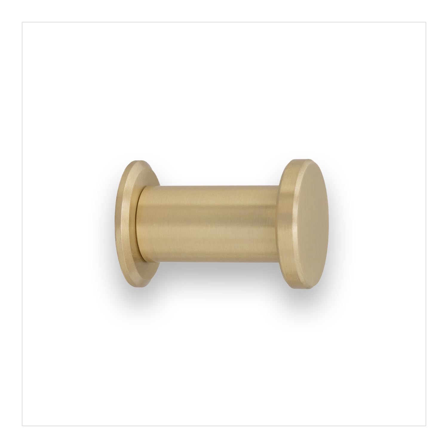 EVI Herrajes Bathroom Hanger | Brass Wall Hanger | Matte Finish | For Hanging Clothes, Coats or Towels | Towel Rail with Invisible Screw | 190CBLMT