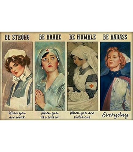 Pzecaru Nurse Poster: Metal Sign - 'In A World Full Of Princesses, Be A