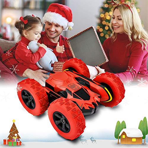 image for Rainbrace Remote Control Cars 4WD RC Stunt Car Toy for 6-12 Years Old 
