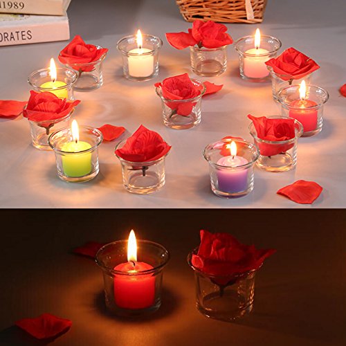 Clear Chunky Glass Lip Votive Candle Holders Tealight Votive Cups for