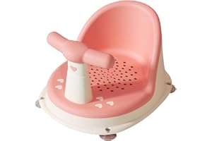 DAOLUAN Baby Bathtub Seat, Non Slip Baby Bath Chair, Bathtub Chair for Baby Sitting Up, Baby Bath Seat with Suction Cups, Cute Bath Seat for Baby 6-36 Months