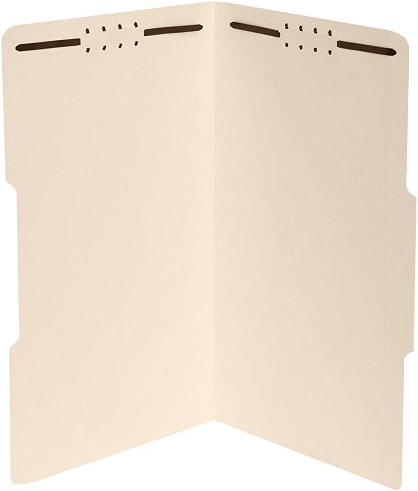 The File King - Manila File Folder - Legal Size - 1/3 Cut Top Tab in Assorted Positions for Filing Cabinets and Drawers - Box of 50 : Office Products