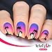 Whats Up Nails - Nail Vinyl Stencils Variety Pack 4pcs (Anchor, Palm, Hibiscus, Butterflies) for Nail Art Design