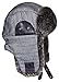 N'Ice Caps Boys Tweed Trapper with Faux Fur Lining (56cm (4-7yrs), Grey/Black Tweed)