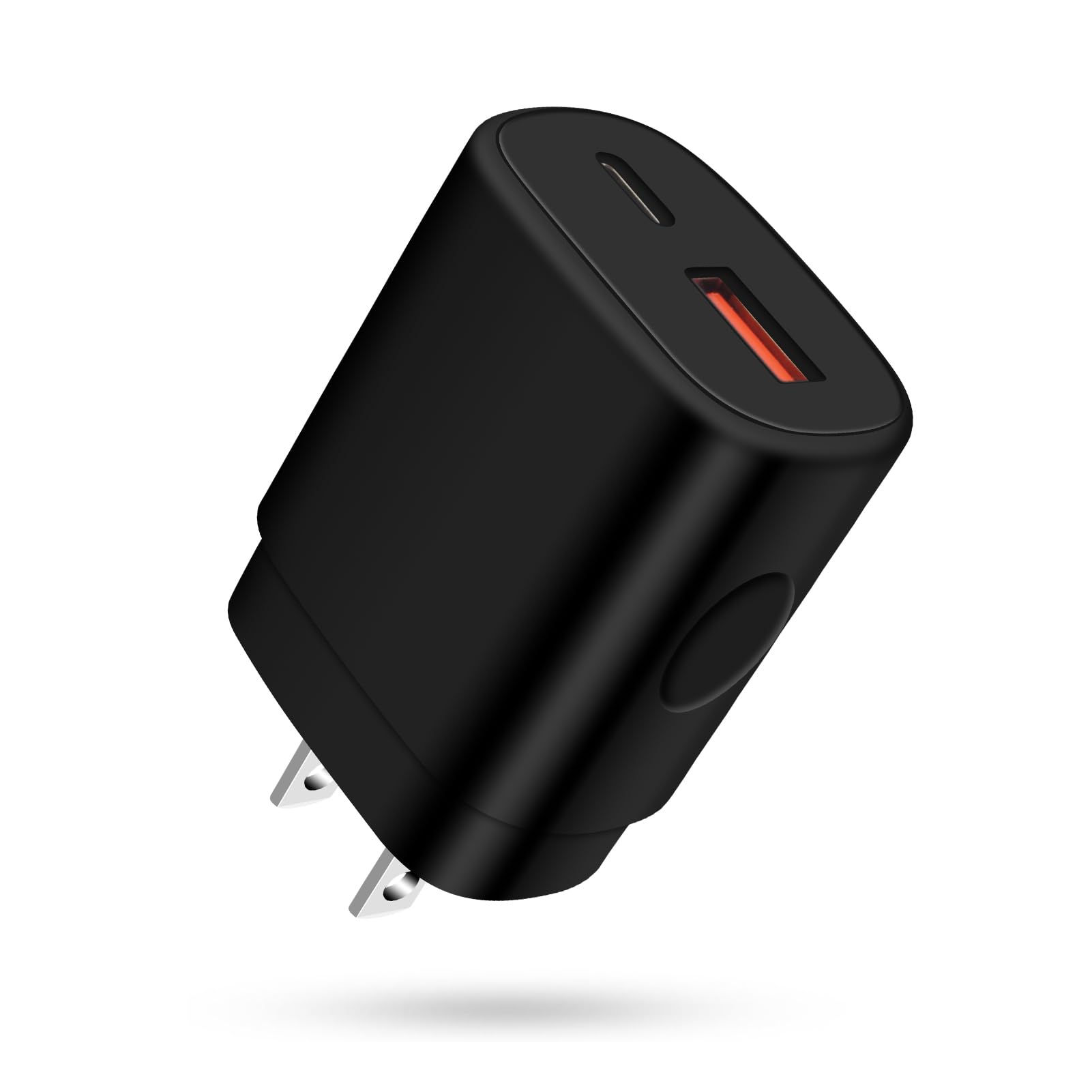 Charger Plug Super Fast Charging 25W 2 Port USB A & USB C Wall Charger Block Android Phone Adapter Compatible with Samsung Galaxy S25 S26 Ultra S25 FE Edge S25 Plus A17 A16 A35 A55 S24 A14 A54 S23 S22