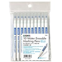 LEONIS 10 Water Erasable Marking Pens Blue [ 78007 ]