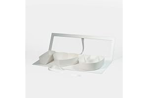 Geoto Creative Design17.3 x 6 x 2 inches I Love You Letter Shaped Cardboard Valentine's Day Love Gift Boxes (White with Window)