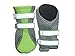 LONSUNEER Puppy Soft Sole Nonslip Mesh Boots, with 2 Reflective Straps, Set of 4, Bright Green Size XXS