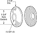 Prime-Line E 2439 2-1/4 In. Diameter Chrome Plated Rosettes (2 Pack)