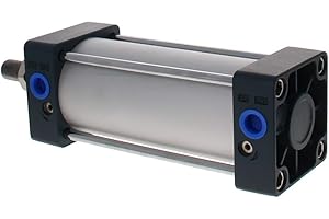 Othmro SC63x100 Air Cylinders 2.48in Bore 3.94in Stroke Double Action Air Cylinder 3/8PT Single Rod Double Acting Aluminium Alloy Penumatic Quick Fitting Air Cylinder for Pneumatic and Hydraulic Syste