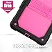 SEYMAC Stock Galaxy Tab A 10.5 T590/T595 Case, Full-Body [Heavy Duty] & [Shock Proof] Hybrid Armor Protective Case with Stand & Shoulder Strap for Samsung 10.5 Inch Tablet SM-T590/T595 (Rose+Black)