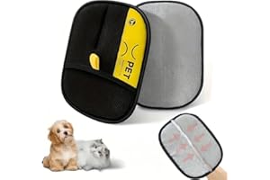 BEOWUI 2PCS Pet Hair Remover Gloves, Pet Hair Removal Tool, Reusable Removal Tool for Couch, Furniture, Carpet, Car Seat, Cat Grooming Tools