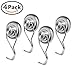 SEDY 30 LB Swivel Swing Powerful Magnetic Hooks, Magnetic Swivel Hooks Heavy Duty Super Strong Hook with Strong Neodymium Magnet Hooks （4 Pieces）
