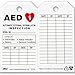 ZING 7018 Eco Safety Tag, AED Inspection, 5.75Hx3W, 10 Pack