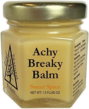 Achy Breaky Balm - Organic Sore Muscle Rub, 1.5 Fl Oz, Sweet Spice