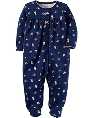 Carters Baby Girls Floral Fox Sleep & Play
