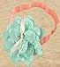 DANMY Baby Girl Super Stretchy Headband Big Lace Petals Flower Baby Headband Newborn Hair Accessories (4PCS Mixed color)