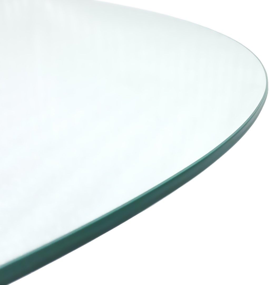 Tempered Glass Table Top with Rounded Edge (36"): Home & Kitchen
