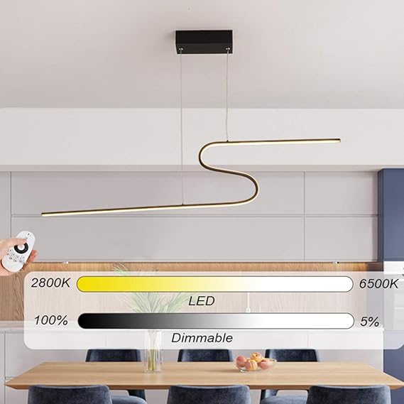 JXJ Lámpara Colgante LED Regulable, Luces Colgantes Lámparas de Techo